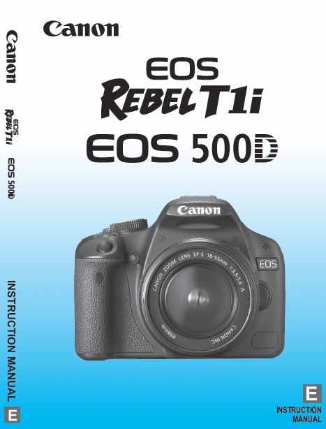 Canon eos 500d manual free download aha