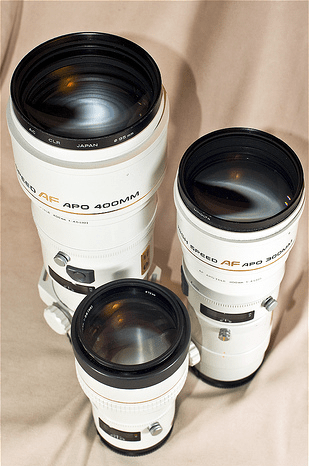 Minolta APO white lenses