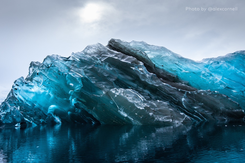 Upside down iceberg