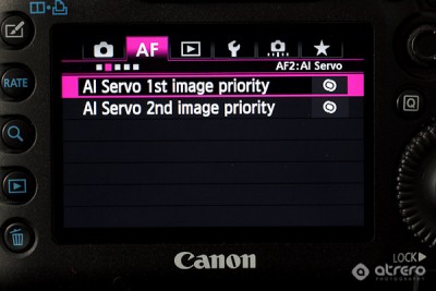 AF settings for a Canon 5D Mk III