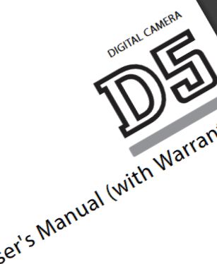 Nikon D5 user manual – ready for download