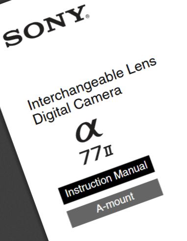 Download the Sony A77II documents